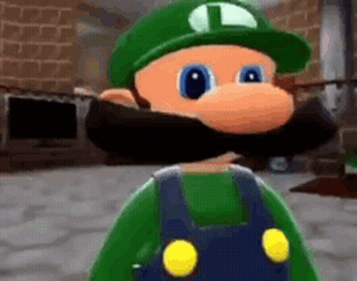 Cartoon Character In Green Hat And Overalls GIF