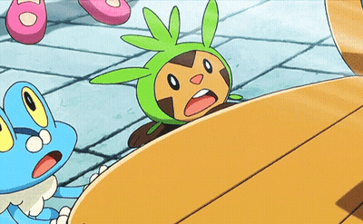 Cartoon Character In Green Hat Laying On Ground GIF