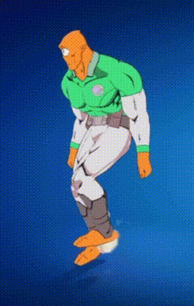 Cartoon Character In Green Shirt And White Pants GIF