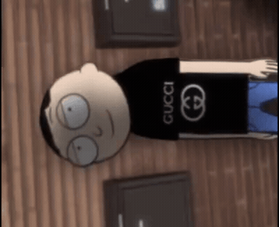 Cartoon Character In Gucci Shirt GIF