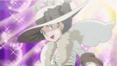 Cartoon Character In Hat And Fur Coat GIF