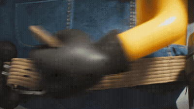 Cartoon Character In Hat And Gray Shirt GIF