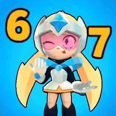 Cartoon Character In Helmet And Gloves On Blue Background GIF