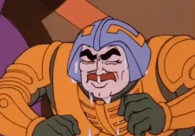 Cartoon Character In Helmet Crying With Open Mouth GIF