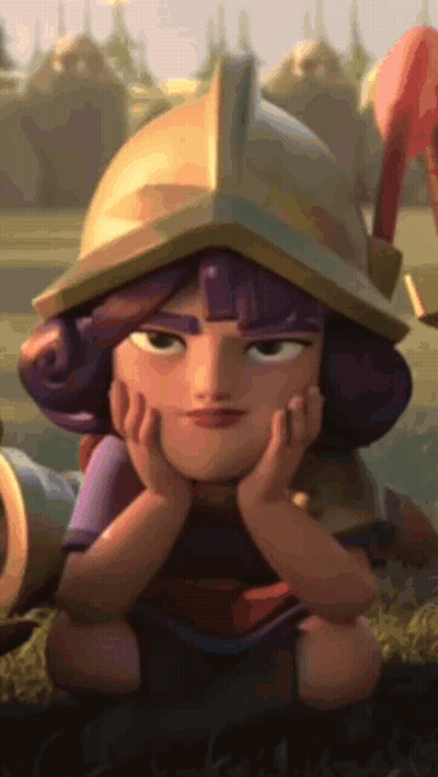 Cartoon Character In Helmet Lying Down With Hands On Face GIF