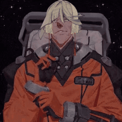 Cartoon Character In Hospital Bed Holding Gun And Cigarette GIF