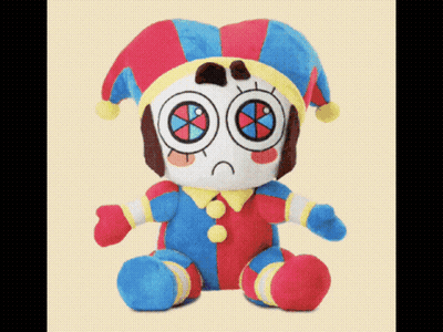 Cartoon Character In Jester Costume Beside Another GIF