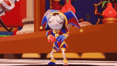 Cartoon Character In Jester Hat Dancing GIF