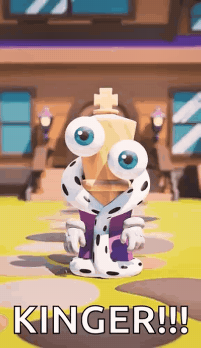 Cartoon Character In King's Robe And Crown GIF