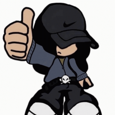 Cartoon Character In Nike Hat Thumbs Up GIF