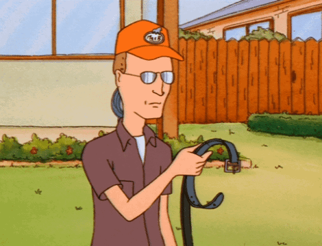 Cartoon Character In Orange Hat Saying Gulf GIF