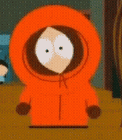 Cartoon Character In Orange Hooded Jacket And Brown Gloves GIF
