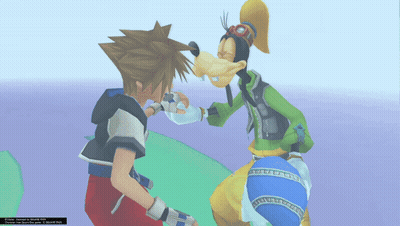 Cartoon Character In Party Hat Wearing Thot Shirt GIF