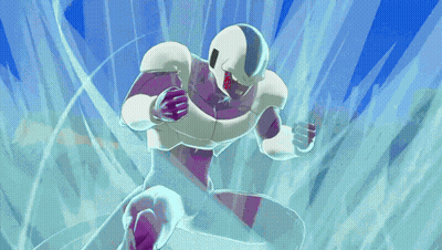 Cartoon Character In Purple And White Surrounded By Blue Lightning GIF