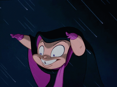 Cartoon Character In Purple Cape And Gloves GIF