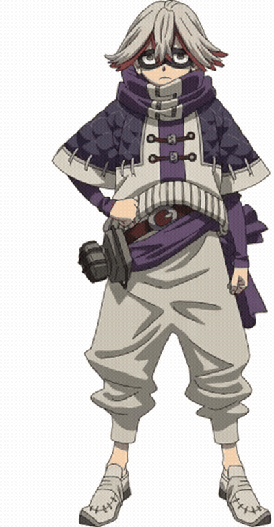 Cartoon Character In Purple Cape And Pants GIF