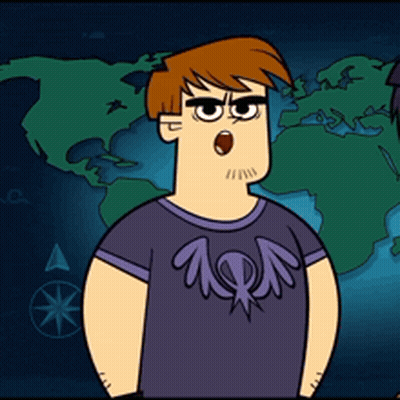 Cartoon Character In Purple Shirt With Wings GIF