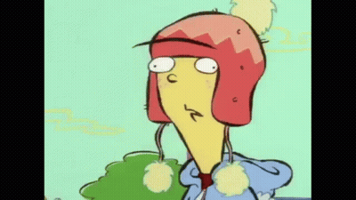 Cartoon Character In Red Hat And Blue Jacket GIF