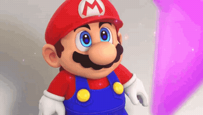 Cartoon Character In Red Hat And Blue Overalls GIF