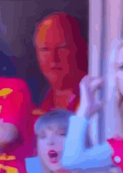 Cartoon Character In Red Sweatshirt With KS Logo GIF