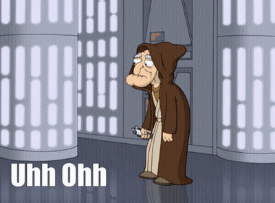 Cartoon Character In Robe Saying Uhh Ohh GIF