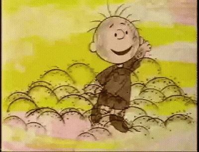 Cartoon Character In Sheep Field GIF