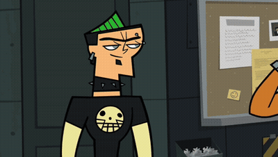 Cartoon Character In Skull Shirt GIF
