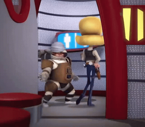 Cartoon Character In Space Suit GIF