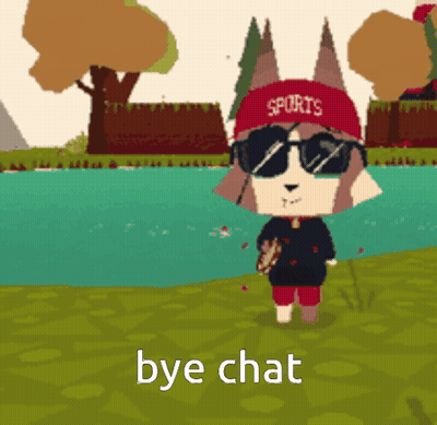 Cartoon Character In Sports Hat And Sunglasses GIF