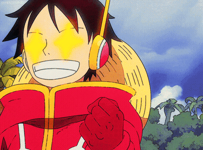 Cartoon Character in Straw Hat and Red Jacket Smiling
