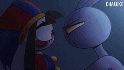 Cartoon Character In Suit And Tie Dancing In Dark Room GIF