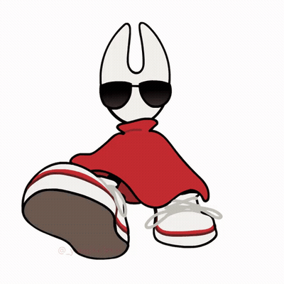 Cartoon Character In Sunglasses And Red Cape GIF