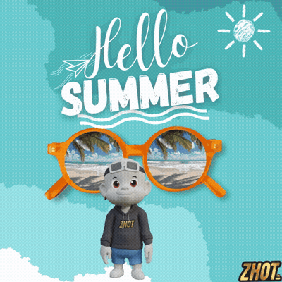 Cartoon Character In Sunglasses And Zhot Shirt GIF