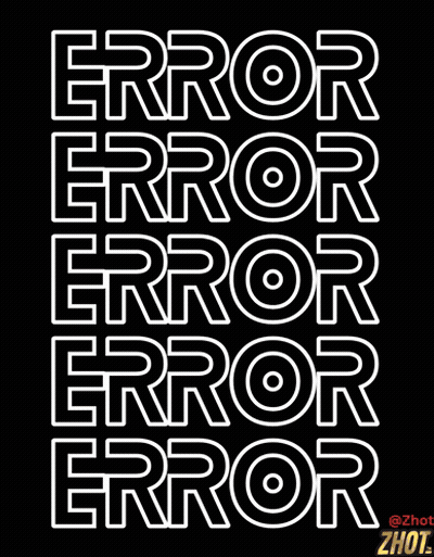 Cartoon Character In Sunglasses Saying Error GIF