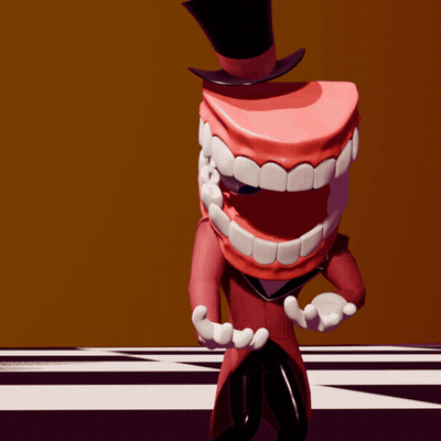 Cartoon Character In Top Hat And Bow Tie GIF