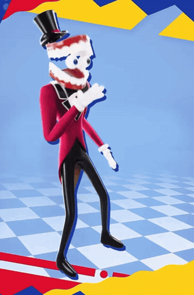 Cartoon Character In Top Hat And Red Jacket GIF