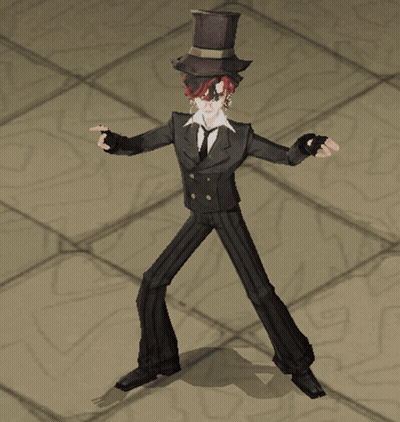 Cartoon Character In Top Hat And Suit GIF