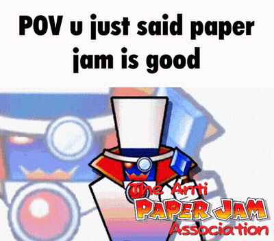 Cartoon Character In Top Hat For Paper Jam Association GIF