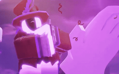 Cartoon Character In Top Hat Holding Purple Object GIF