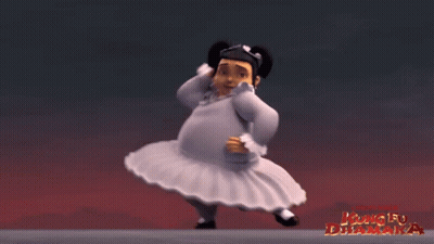 Cartoon Character In Tutu Kung Fu Dramaka GIF