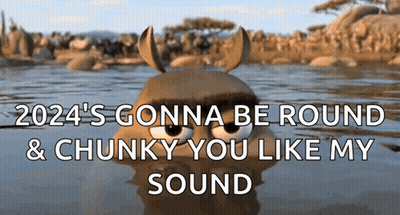 Cartoon Character In Water 2024 'S Gonna Be Round And Chunky You Like My Sound GIF