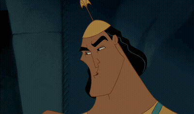 Cartoon Character In Yellow Shirt And Blue Suspenders GIF