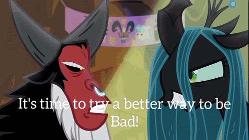 Cartoon Character It's Time To Try A Better Way To Be Bad GIF