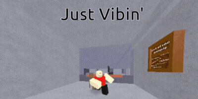 Cartoon Character Just Vibin In A Room GIF