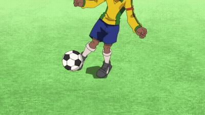 Cartoon Character Kicking Soccer Ball GIF
