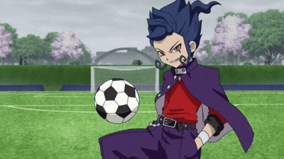 Cartoon Character Kicking Soccer Ball GIF