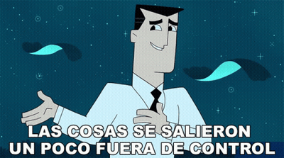 Cartoon Character Las Cosas Se Salieron Un Poco Fuera De Control GIF