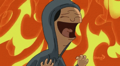 Cartoon Character Laughing In Hoodie GIF