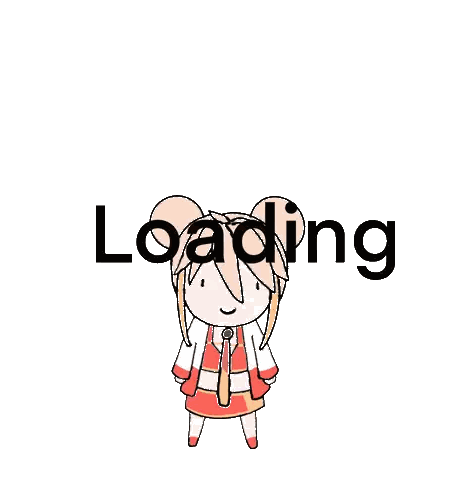 Cartoon Character Laying Down Loading Sticker