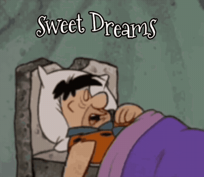 Cartoon Character Laying In Bed Sweet Dreams GIF